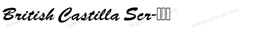 British Castilla Scr字体转换 British Castilla Scr字体转换